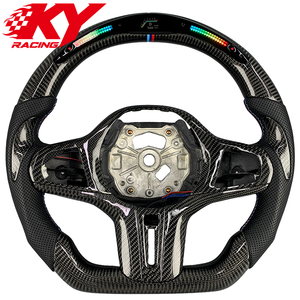 Volant personnalisé en fibre de carbone avec LED et indicateur de régime pour BMW G20 G22 G30 G32 G42 G80 G82 G87 G05 G06 G14 G15 M340i 840i M2 M3 M4 M8 - Product Image 1