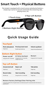 แว่นตาอัจฉริยะ MT3 AI กล้อง 8MP WiFi6 ปลุกด้วยเสียง แปลภาษาแบบเรียลไทม์ ควบคุมด้วยระบบสัมผัส ชิป BT8961C5 - Product Image 3