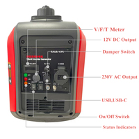 Générateur d'électricité silencieux portable pour la maison E-XIAPU 2 kVA 12 volts moteur CC 4 temps monophasé 230 V