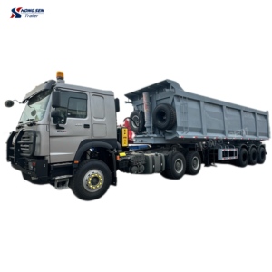 60 טון נושאת קיבולת <span class=keywords><strong>16</strong></span> גלגלים <span class=keywords><strong>16</strong></span> גלגלים בצורת ציר 4-ציר מזבלה האחורי