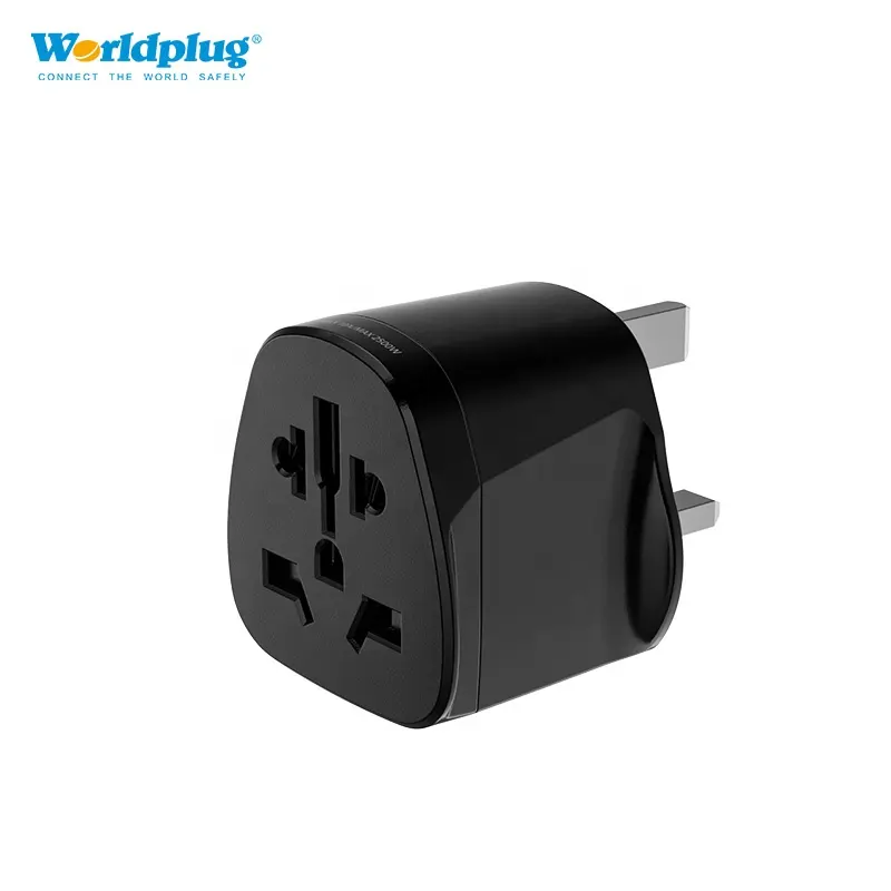 محول مقبس Worldplug في جميع أنحاء العالم في المملكة المتحدة 3 دبوس