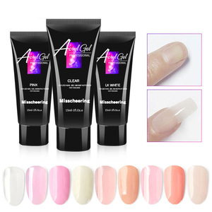 Gel d'extension rapide pour ongles en cristal liquide 15 ml, style professionnel pour nail art, non collant, polygel pour extensions d'ongles - Product Image 2