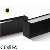 Suspension LED en alliage d'aluminium finition noir/blanc, diffuseur prismatique, éclairage haut/bas, 1,5 m, 35W+15W, couvercle givré, 120