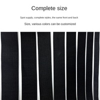 Bande élastique en caoutchouc tricotée noire et blanche de 4 cm, motif chevron, haute ténacité, faible MOQ, stock, ruban élastique pour couture, ceinture de vêtement