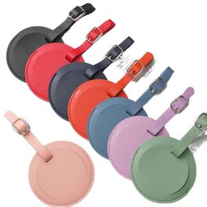 Hot-Selling Custom Logo Letter PU Leather Luggage <b>Name</b> <b>Tag</b> Waterproof Eco-Friendly Boarding Suitcase Anti-Loss Cross-Border - Product Image 1