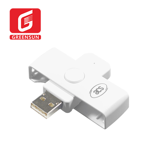Mini Mobile Type a Pocket Contact IC Chip USB ISO 7816 Smart Card Reader ACR39U-N1