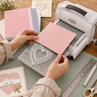 Matrices de découpe en forme de cœur pour fond de carte, matrices de découpe en métal en forme de cercle, matrices de découpe pour scrapbooking