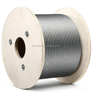 Câble en acier inoxydable T304 de 3/16''/4,8 mm, 7x19 brins, <span class=keywords><strong>pour</strong></span> construction, garde-corps, câble de suspension et équipement de levage - Product Image 1