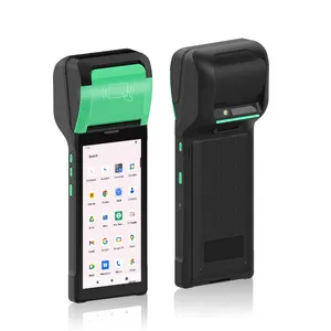 Impressora térmica ajustável para celular NFC POS 6 Polegadas Octa Core 4G Android 12.0 PDA Terminal MTK Processador 2D Scanner de Código de Barras