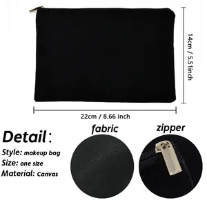 Sac de rangement cosmétique et à crayons à fermeture éclair, motif lettre tendance, thème Jésus, pour femmes, idéal comme cadeau de Noël chrétien - Product Image 5