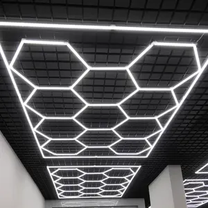 Dettagli per auto negozio soffitto esagonale lampada a Led a forma di luce a nido d'ape