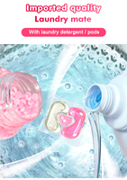 Capsules de lessive jetables écologiques de haute qualité, personnalisées, 100 pièces, modèle 4-en-1, couleur personnalisée, gel en boule qui élimine les taches