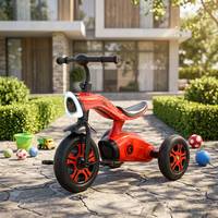 Achat en ligne Vente en Inde Prix pas cher Poussette 4 en 1 Jouet pour bébé à trois roues Tricycle avec panier arrière