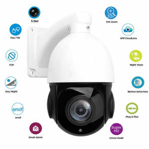 5MP 36X optik Zoom Starlight PTZ kamera IP hareket Speed Dome kamera IP66 POE dahili Mic - Product Image 4