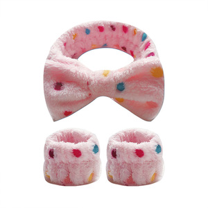 Custom Logo Spa <b>Headband</b> for Women Facial Makeup & Washing Soft Terry Cloth Hairband Multi-Color Bathing Shower Use - Product Image 5