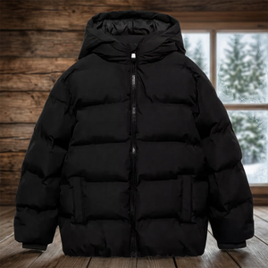 Custom Casual Men's Winter Zipper <b>Thin</b> Front Hooded Reversible Eco-Friendly <b>Waterproof</b> Breathable Quick Dry Men Puffer <b>Jacket</b> - Product Image 4