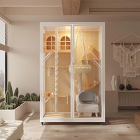 Villa pour chat en bois multicouche de grande taille, avec griffoirs, modèle 2026, vente chaude, conception d'usine chinoise de premier plan, vente en gros