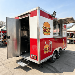 Carrito de Venta Móvil Personalizado, Camión de Comida para Té de Burbujas, Camión de Comida Estilo Americano, Cocina Móvil, Remolque de Comida, Remolque de Helados - Product Image 4