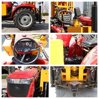 Machine de forage de puits portable Hengwang TQZ-260, diesel, 260 m, mini-tracteur tout-terrain, perceuse pneumatique pour puits d'eau