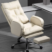 Chaise de patron avec fonction de levage, chaise de bureau confortable pour la maison, chaise d'étude, appui-tête réglable pour ordinateur ou visiteur