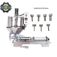 JIAHE Machine de remplissage à piston pneumatique semi-automatique pour shampooing au miel crème sauce tomate lotion pommade pâte liquide épaisse