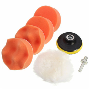 Car <b>Polishing</b> Sponge <b>Pads</b> Kit Foam <b>Pad</b> Buffer Kit <b>Polishing</b> Machine Wax <b>Pads</b> for Auto Motorcycle Motor Vehicle Removes Scratches - Product Image 5