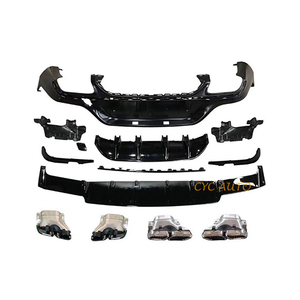 C253 aggiornamento GLC63s AMG body kit diffusore posteriore per <span class=keywords><strong>Mercedes</strong></span> Benz classe <span class=keywords><strong>GLC</strong></span> X253 copue 2020 2021 2022 + - Product Image 6