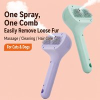 Brosse vapeur pour chat et chien, brosse de toilettage pour animaux de compagnie, brosse vapeur pour poils de chat, brosse vapeur pour chien et chat, brosse démêlante, brosse de massage