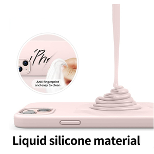 <span class=keywords><strong>Funda</strong></span> de <span class=keywords><strong>silicona</strong></span> líquida para teléfono <span class=keywords><strong>Funda</strong></span> de <span class=keywords><strong>silicona</strong></span> con logotipo de embalaje para <span class=keywords><strong>iPhone</strong></span> 16 15 14 13 12 11 Pro Max <span class=keywords><strong>Xr</strong></span> Xs Case - Product Image 4