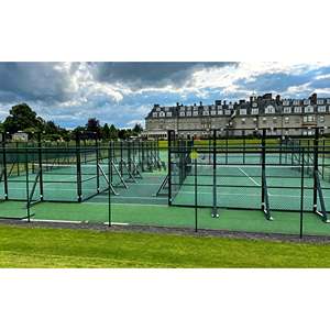 Pista de Pádel Móvil con Techo Resistente a la Lluvia - Pista de Pádel Panorámica de Fácil Instalación 20x10m H005, Diseño Panorámico que Ofrece una Vista Panorámica - Product Image 4