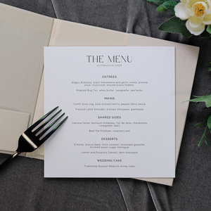 Ensemble de menus de <span class=keywords><strong>mariage</strong></span> personnalisés haut de gamme en velours avec section bar et carte de remerciement pour une célébration de <span class=keywords><strong>mariage</strong></span> élégante – <span class=keywords><strong>Papeterie</strong></span> - Product Image 3