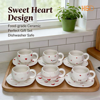 Taza de Cerámica Creativa y Sencilla para el Té de la Tarde, Taza de Café Fresca y Exquisita para el Desayuno, Platos para Tazas, Ecológica, Mantiene las Bebidas Frescas