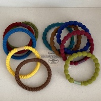 Accessoire pour cheveux, chouchou pour cheveux, vente chaude pour femmes, haute élasticité, couleur unie, épaisseur variée, tendance, classique, simple, personnalisable, en stock