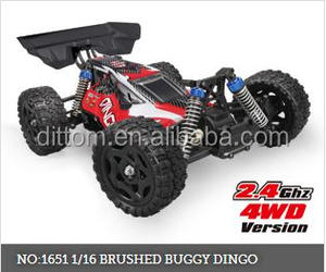 Dingo 1655 1:16 scala elettrico Brushless RC Off Road Buggy 2.4G 4WD veicolo da corsa sportivo impermeabile - Product Image 5