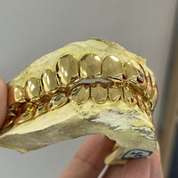Grillz personnalisés en argent sterling 925 plaqué or et rhodium, sertis de moissanite VVS, taille huit cœurs et flèches, bijoux dentaires personnalisés