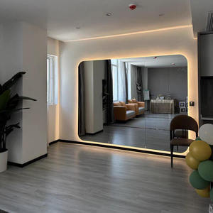 Оптовая продажа от производителя: Большое зеркало для танцевальных студий и фитнес-залов с LED-подсветкой, высокой четкостью изображения, для йоги, настенное крепление - Product Image 5