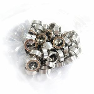 Rodamientos de bolas en miniatura de precisión en pulgadas R144ZZ Fidget Spinner Rodamientos de bolas R144 ZZ Sellos de metal Tamaño 1/8X1/4X7/64 Pulgadas - Product Image 1