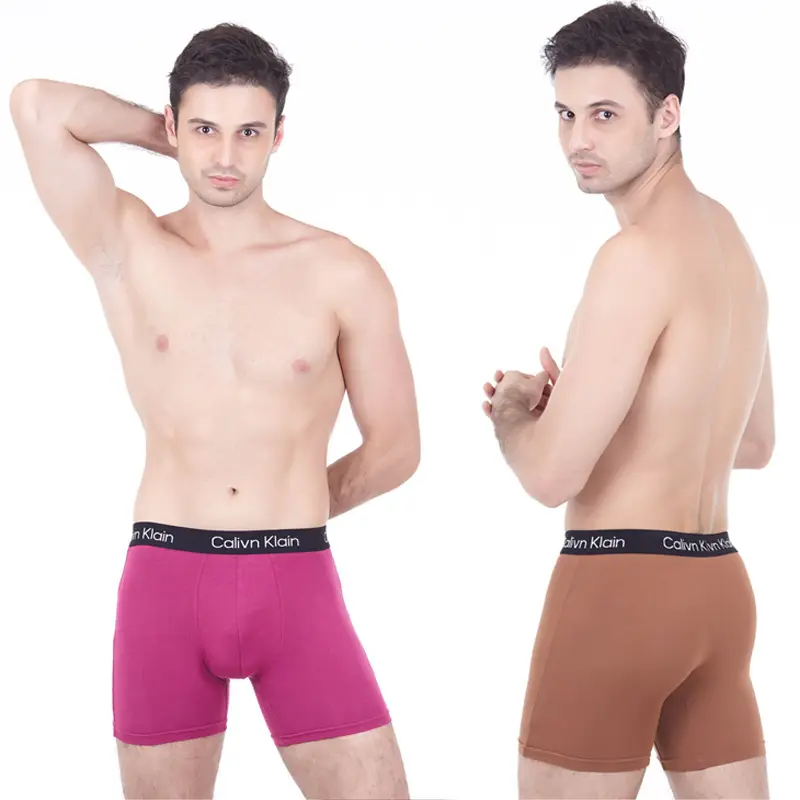 Wholesale OEM Comfortable Underwear Men Long Boxers Man Boxer Shorts