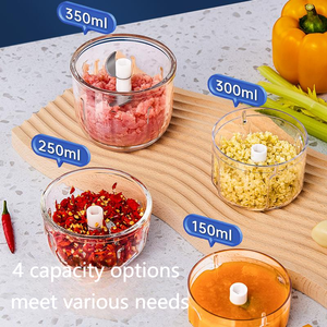 Picadora de Ajo Eléctrica, Máquina para Triturar Ajo, Licuadora de Alimentos para Sazonar, Licuadora de Alimentos Complementarios de Alta Calidad para Cocina Doméstica - Product Image 4