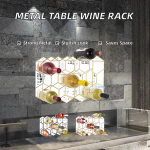 Moderno Estante para Vino de Metal para Comedores, Elegante Almacenamiento Artesanal para Botellas de Vino, Bares en Casa, Cocinas y Espacios de Entretenimiento - Product Image 2