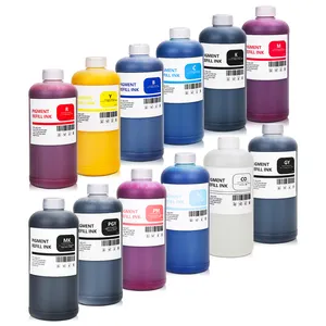 12 renk 1000ML Pigment Canon için mürekkep PRO-1000 2000 4000 6000 iPF8000 8100 8110 8400 9000 9100 9110 9400 geniş Format yazıcı