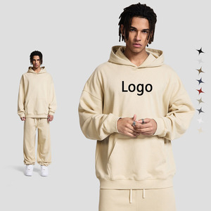 Doven High Quality Luxury Oem 400 Gsm Wholesale Streetwear Blank Oversized Custom Boxy Hoodie Heavyweight Customizable Hoodie