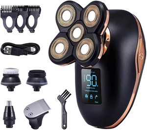 Smart LED Display Mini rasoio elettrico senza fili per gli uomini multifunzionale barba e mento <span class=keywords><strong>collo</strong></span> rimozione peli - Product Image 1