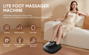 Alat Pijat Kaki Profesional dengan Panas & Kompresi Udara 6 Mode <span class=keywords><strong>Shiatsu</strong></span> untuk Meredakan Nyeri & Meningkatkan Sirkulasi - Product Image 5