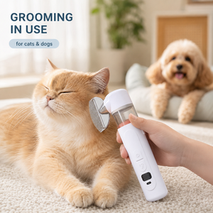 Cepillo de Aseo para Mascotas, Recargable, para Perros y Gatos, con Púas Metálicas, Desenredante y Masajeador, para Uso Doméstico - Product Image 1