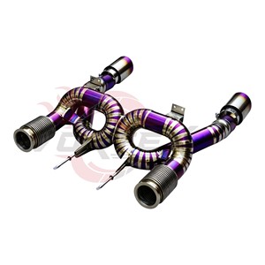 Vortex Titanium Exhaust for McLaren 720S Straight Pipe Catback Shielded Downpipe Premium Dual Loop Full <b>Kit</b> - Product Image 6