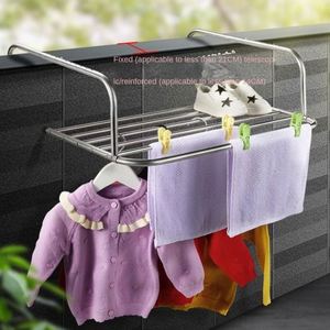 Stainless Steel Durable Adjustable Kitchen <b>Dish</b> <b>Rack</b> Eco-Friendly Wall Mounted Non-folding Cleaning Tools Multi-functional - Product Image 2