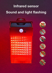 <b>Solar</b> Alarm <b>Light</b> 200LM Outdoor <b>Motion</b> <b>Sensor</b> <b>Security</b> Lamp 48 LED IP65 Waterproof Infrared Warning Wall <b>Light</b> for Garden Yard - Product Image 2