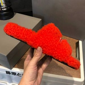 Designer <strong>Women</strong> Shoes Furry Curly Fur Slides Striped Embroidered <strong>Slippers</strong> Open Toe Sole Warm Indoor Bedroom <strong>Slippers</strong> <strong>for</strong> <strong>Women</strong> - Product Image 4