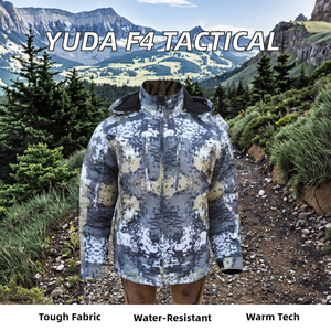 Chaqueta de lana transpirable al aire libre impermeable invierno táctica uniformes para senderismo para actividades de invierno - Product Image 2